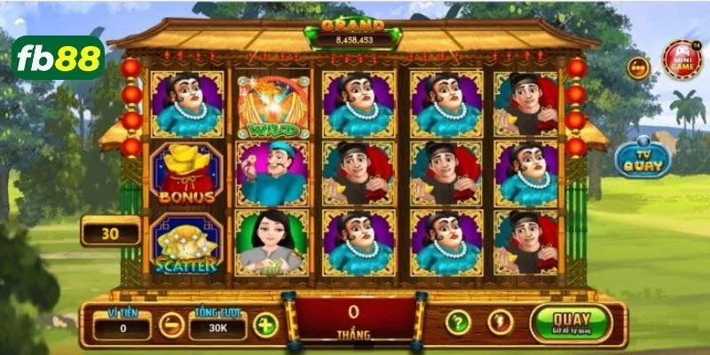 Giao diện cực đẹp của game chơi Ăn khế trả vàng.