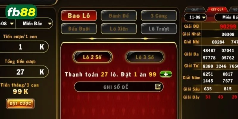 Lô đề tại sân chơi FB88 được yêu thích và săn đón.